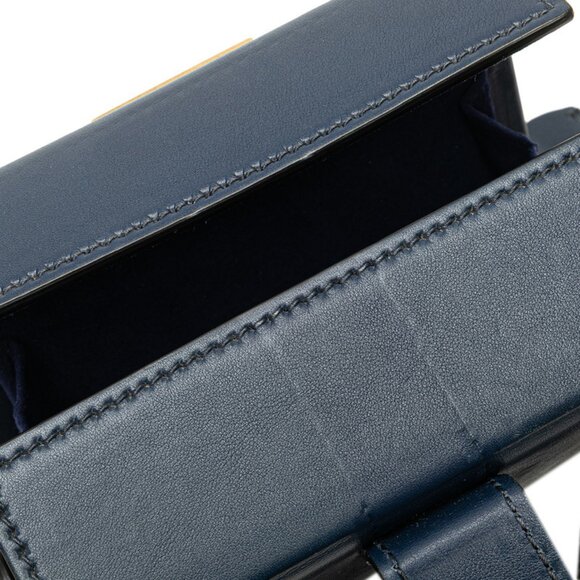 CHRISTIAN DIOR Blue Leather Shoulder Bag - Picture 6 of 11